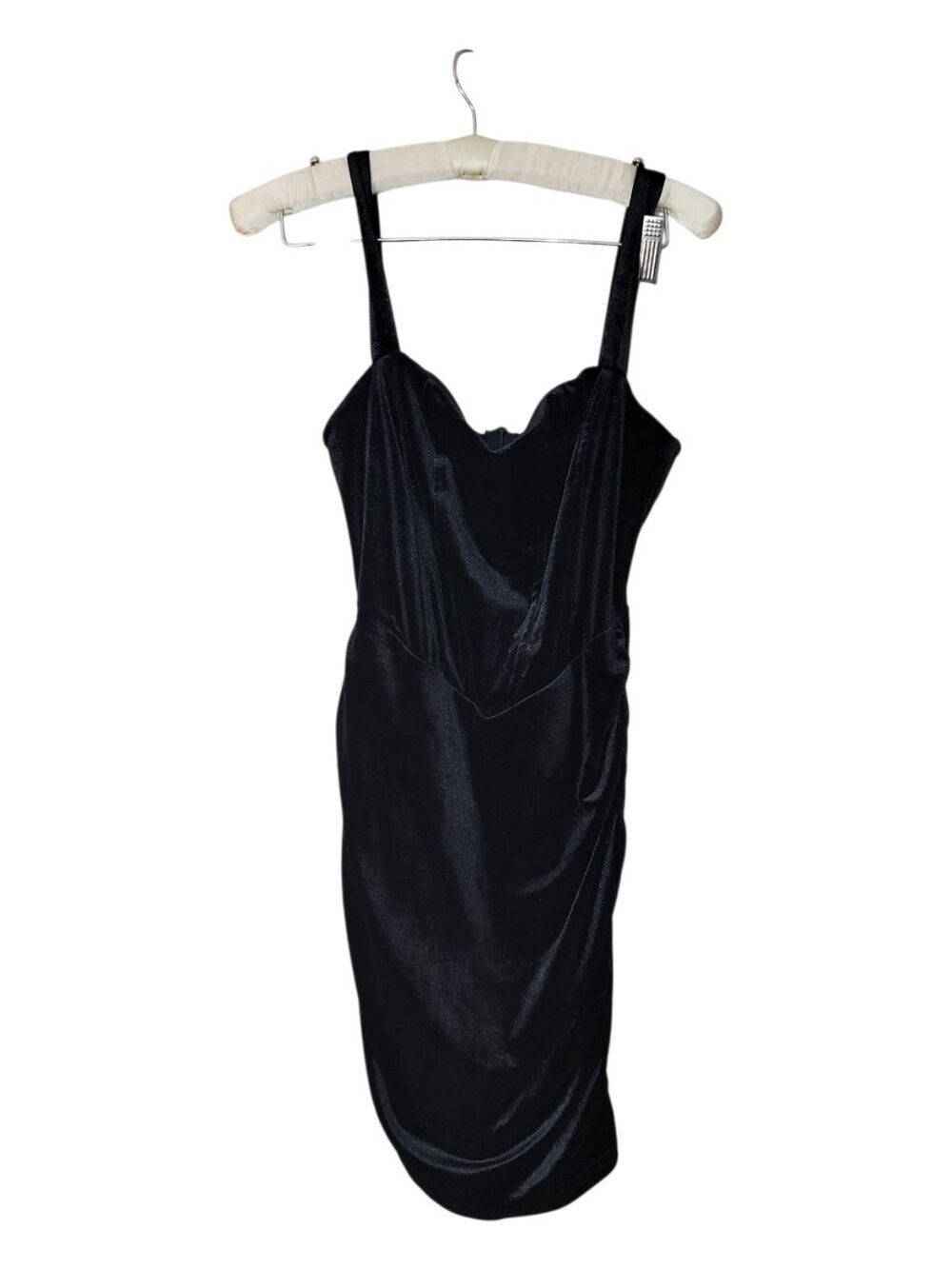 Witchy Whimsigoth  Cider Sexy Black Velvet Mini Dress XS